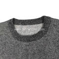 Men's Knitted Striped Heavyweight Intarsia Crewneck Pullover